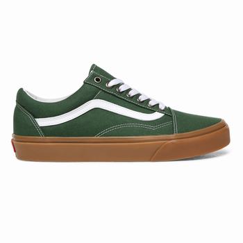 Vans Gum Old Skool - Miesten Tennarit - Vihreä/Valkoinen